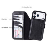 iPhone 17 Pro Max Uitneembare Leren Wallet Case - RFID, MagSafe & Kaarthouder