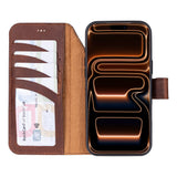 iPhone 17 Pro Max Uitneembare Leren Wallet Case - RFID, MagSafe & Kaarthouder