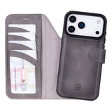 iPhone 17 Pro Uitneembare Leren Wallet Case - RFID, MagSafe & Kaarthouder