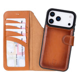 iPhone 17 Pro Max Uitneembare Leren Wallet Case - RFID, MagSafe & Kaarthouder