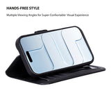 iPhone 17 Leren Uitneembare Wallet Case - RFID, MagSafe & Kaarthouder