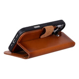 iPhone 17 Leren Uitneembare Wallet Case - RFID, MagSafe & Kaarthouder