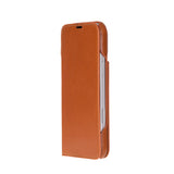iPhone 17 Pro Max Sonat Leather Folio Case Handgemaakt Echt Leren Hoesje met Kaarthouder