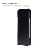 iPhone 17 Pro Max Sonat Leather Folio Case Handgemaakt Echt Leren Hoesje met Kaarthouder