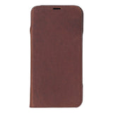 Sonat Leather iPhone 17 Pro Folio Case - Handgemaakt Echt Leren Hoesje met Kaarthouder