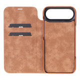 iPhone 17 Air leren Sonat Folio Case Handgemaakt Echt Leren Hoesje met Kaarthouder