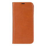 Sonat Leather iPhone 17 Folio Case – Luxe Echt Leren Bookcase met Kaarthouder