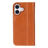 Sonat Leather iPhone 17 Folio Case – Luxe Echt Leren Bookcase met Kaarthouder