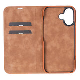 Sonat Leather iPhone 17 Folio Case – Luxe Echt Leren Bookcase met Kaarthouder