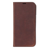 Sonat Leather iPhone 17 Folio Case – Luxe Echt Leren Bookcase met Kaarthouder
