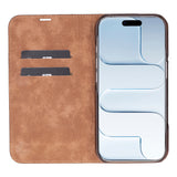 iPhone 17 Air leren Sonat Folio Case Handgemaakt Echt Leren Hoesje met Kaarthouder