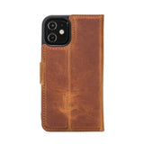 iPhone 12 Mini Uitneembare leren BookCase hoesje