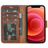 iPhone 12 Mini Uitneembare leren BookCase hoesje