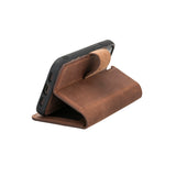 iPhone 12 Mini Uitneembare leren BookCase hoesje
