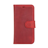 iPhone 12 Mini Uitneembare leren BookCase hoesje