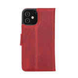 iPhone 12 Mini Uitneembare leren BookCase hoesje