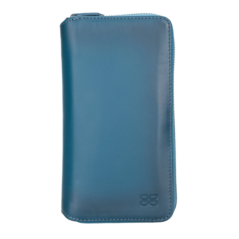 Bouletta iPhone 12 Pro Max Portemonnee BackCover met ritssluiting - Midnight Blue