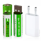 Perfeqt USB oplaadbare AA Batterij direct oplaadbaar via USB (2 stuks)