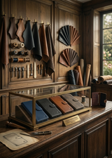 iPhone 17 leren Solid Bookcase - Antic Coffee