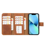 iPhone 14 Uitneembare leren BookCase hoesje