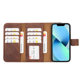 iPhone 14 Uitneembare leren BookCase hoesje
