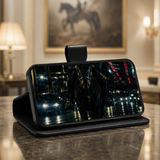 iPhone 17 Pro leren Solid Bookcase - Rustic Black