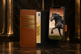 Pulledro iPhone 14 Uitneembare Lederen BookCase van Echt Leer - MagSafe - Burned Cognac