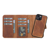 iPhone 13 Mini Uitneembare leren BookCase Hoesje