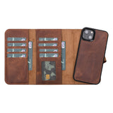 iPhone 13 Mini Uitneembare leren BookCase Hoesje