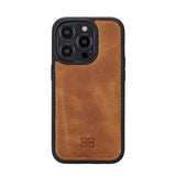 Bouletta iPhone 14  Portemonnee BackCover met ritssluiting - Tiguan Tan