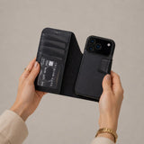 iPhone 17 Pro Max Hoesje Leer – Afneembare Portemonnee met Pasjeshouder & MagSafe