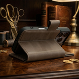 Pulledro iPhone 14 Uitneembare BookCase - Antic Coffee