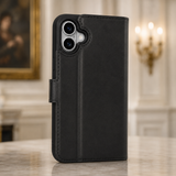 Pulledro iPhone 17 Lederen BookCase van Echt Leer - MagSafe - RFID - Rustic Black