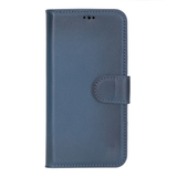 iPhone 17 Uitneembaar leren Bookcase - Midnight Blue