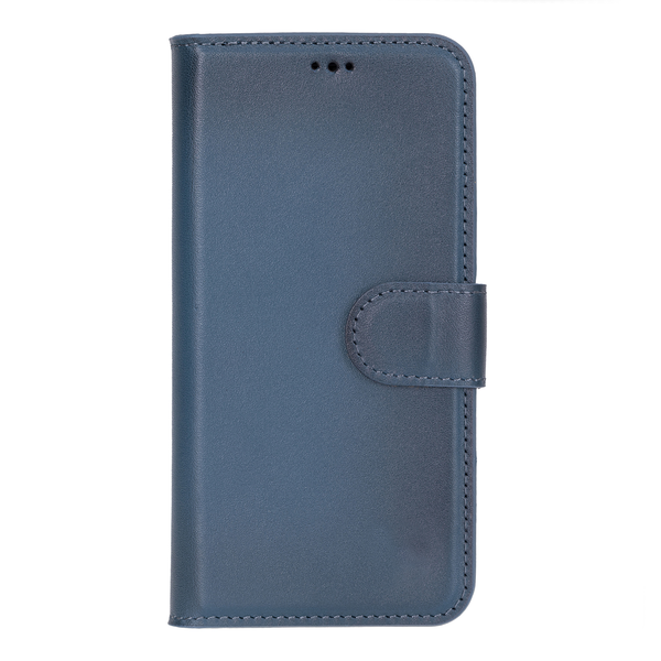 iPhone 17 Uitneembaar leren Bookcase - Midnight Blue