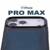 iPhone 17 Pro Max Uitneembaar leren Bookcase - Midnight Blue