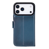 iPhone 17 Pro Uitneembaar leren Bookcase - Midnight Blue
