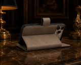 iPhone 17 Pro Max Uitneembaar leren Bookcase - Antic Coffee