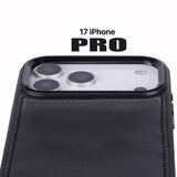 iPhone 17 Pro Uitneembaar leren Bookcase - Rustic Black