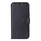 iPhone 17 Pro Uitneembaar leren Bookcase - Rustic Black