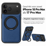 Perfeqt iPhone 18 Pro Max / 17 Pro Max BackCover met Kickstand & Keyring houder - Royal Blue