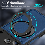 Perfeqt iPhone 18 Pro Max / 17 Pro Max BackCover met Kickstand & Keyring houder - Royal Blue