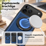 Perfeqt iPhone 18 Pro Max / 17 Pro Max BackCover met Kickstand & Keyring houder - Royal Blue