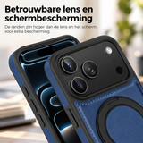 Perfeqt iPhone 18 Pro Max / 17 Pro Max BackCover met Kickstand & Keyring houder - Royal Blue