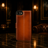 Pulledro iPhone 7/8 & SE (2020/2022) Uitneembare BookCase - Burned Cognac