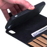 iPhone 7/8 & SE (2020/2022) uitneembare leren BookCase Hoesje