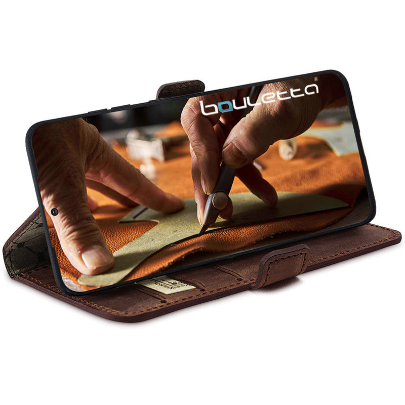 Bouletta Samsung Galaxy S24 Ultra BookCase - Antic Coffee