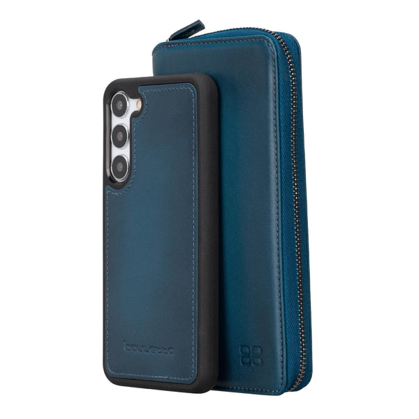 Bouletta Samsung Galaxy S23  Portemonnee BackCover met ritssluiting - Midnight Blue