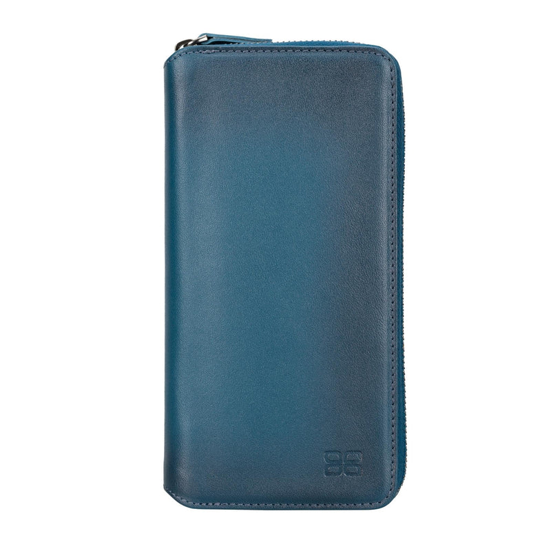 Bouletta Samsung Galaxy S24 Ultra Portemonnee BackCover met ritssluiting - Midnight Blue