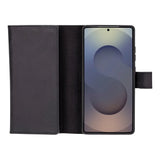 Samsung Galaxy S25 Ultra Leren BookCase  Uitneembaar met 7 Kaarthouders